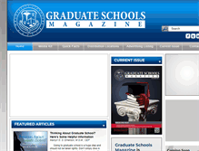 Tablet Screenshot of gradschoolsmag.com